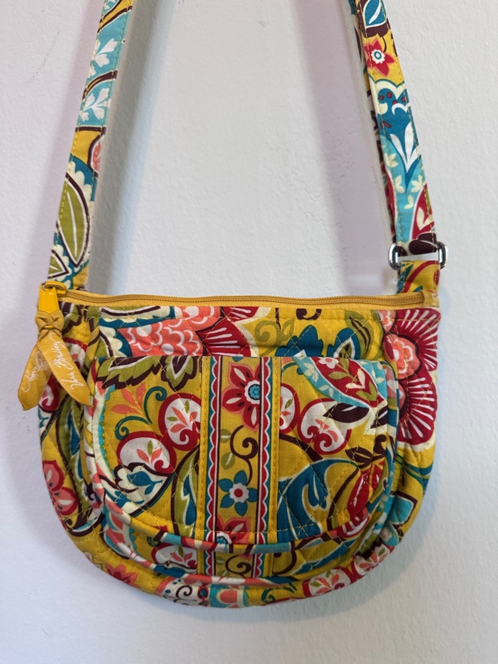 Vera Bradley Lizzy Saddle Crossbody Bag in Retired Provencal Pattern